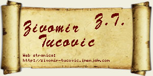 Živomir Tucović vizit kartica